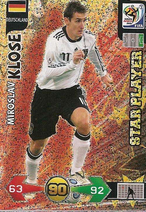FIFA 2010 WORLD CUP ADRENALYN XL - MIROSLAV KLOSE "STAR PLAYER" CARD