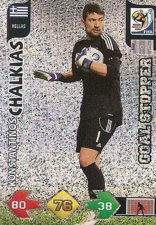 FIFA 2010 ADRENALYN XL - KONSTANTINOS CHALKIAS GOAL STOPPER TRADING CARD