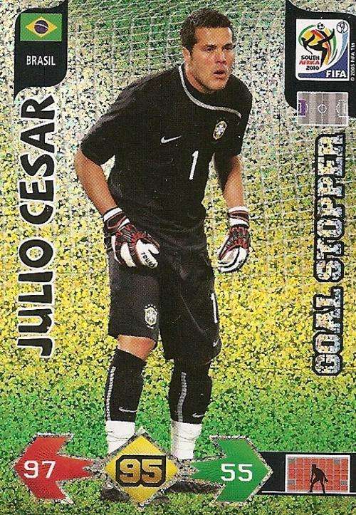 FIFA 2010 ADRENALYN XL - JULIO CESAR GOAL STOPPER TRADING CARD