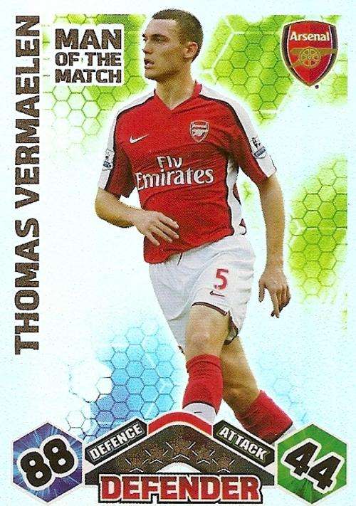 MATCH ATTAX EXTRA 09/10 - THOMAS VERMAELEN M/MATCH