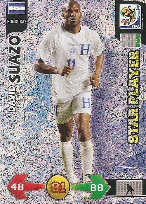 FIFA 2010 WORLD CUP ADRENALYN XL - DAVID SUAZO "STAR PLAYER" CARD
