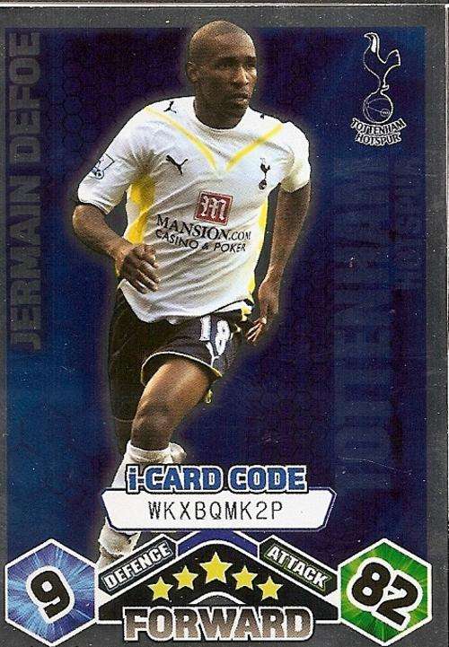 MATCH ATTAX EXTRA 09/10 - JERMAINE DEFOE iCARD