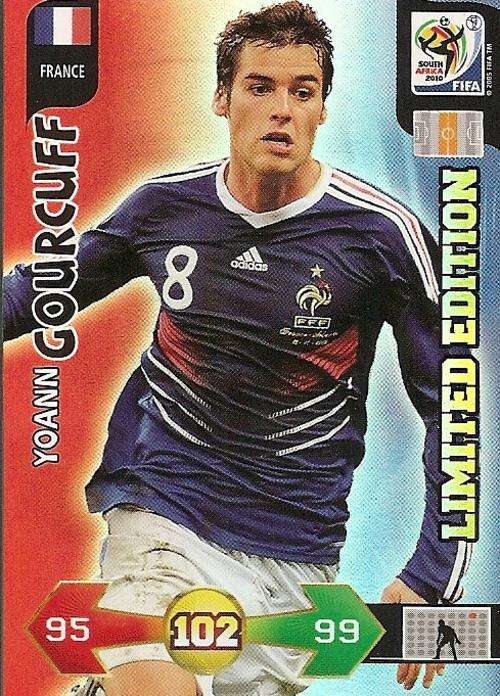 YOANN GOURCUFF - PANINI FIFA WORLD CUP 2010 SOUTH AFRICA -  `LIMITED EDITION` TRADING CARD