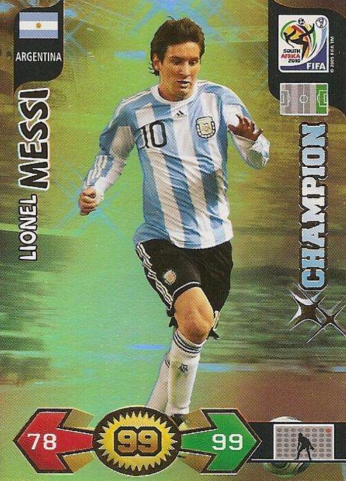 FIFA 2010 ADRENALYN XL - LIONEL MESSI CHAMPION CARD