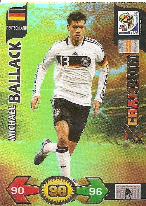 FIFA 2010 ADRENALYN XL - MICHAEL BALLACK CHAMPION - "OLD KIT RARE"  VERSION