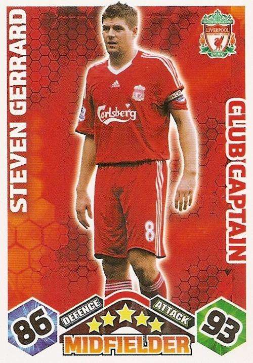 MATCH ATTAX EXTRA 09/10 - STEVEN GERRARD CLUB CAPTAIN