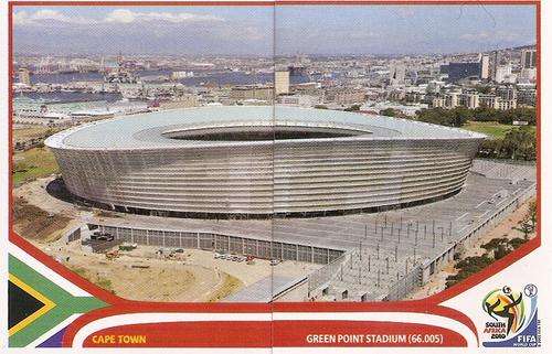 PANINI WORLD CUP 2010 STICKERS - GREEN POINT STADIUM STICKERS 6+7