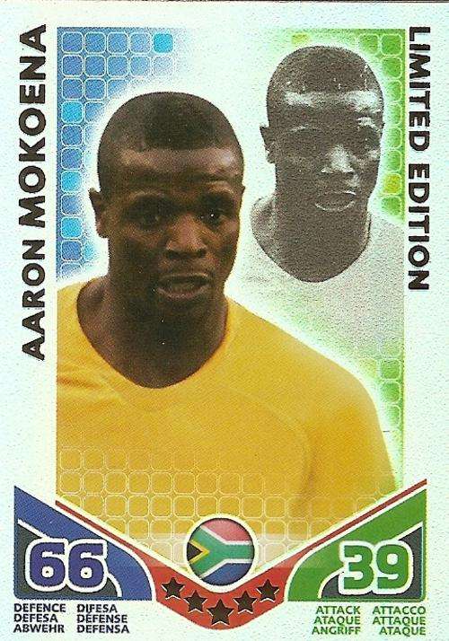 MATCH ATTAX WORLD STARS 2010 - AARON MOKOENA LIMITED EDITION