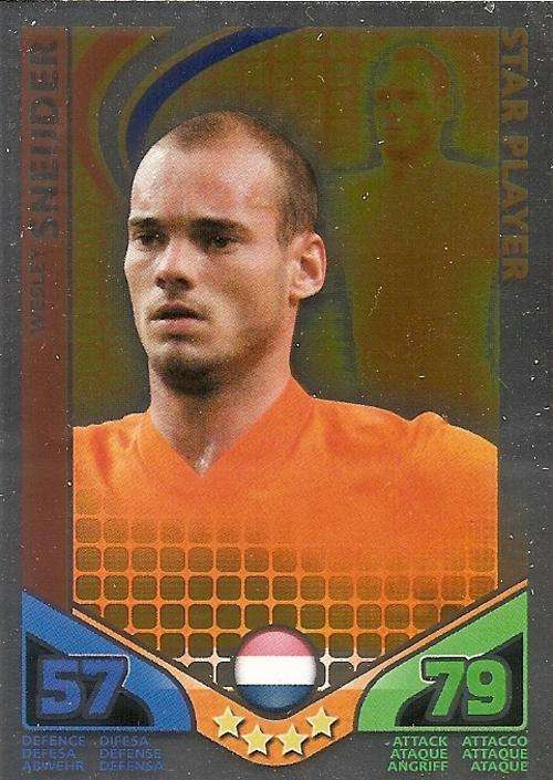 MATCH ATTAX WORLD STARS 2010 - WESLEY SNEIJDER STAR PLAYER - SA VERSION