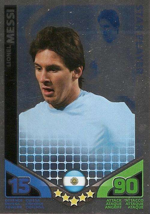 MATCH ATTAX WORLD STARS 2010 - LIONEL MESSI STAR PLAYER - SA EDITION