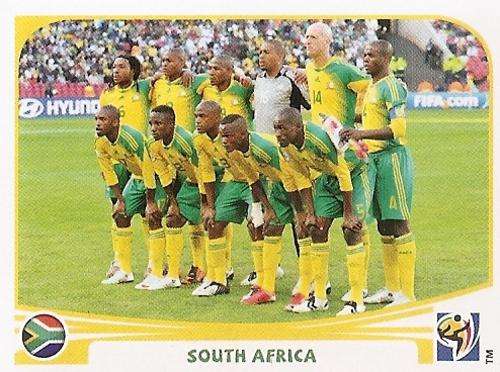 PANINI WORLD CUP 2010 STICKERS - SOUTH AFRICA TEAM No 30