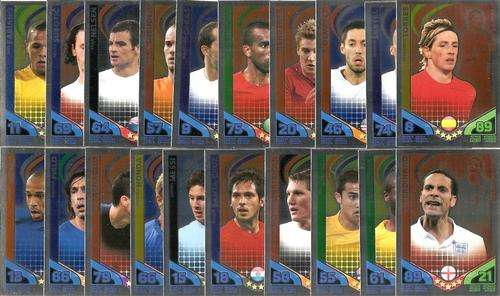 MATCH ATTAX WORLD STARS 2010 - COMPLETE STAR PLAYER SET of 20