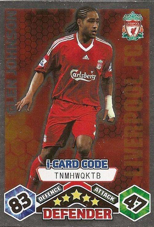 MATCH ATTAX EXTRA 09/10 - GLEN JOHNSON i CARD