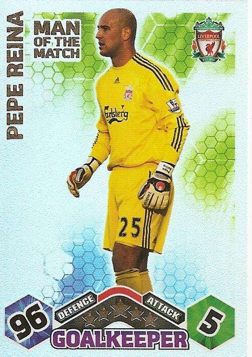 MATCH ATTAX EXTRA 09/10 - PEPE REINA M/MATCH