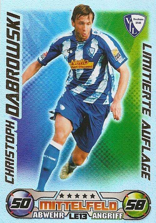 MATCH ATTAX 09/10 BUNDESLIGA - CHRISTIAN DABROWSKI "LIMITED EDITION" CARD L13