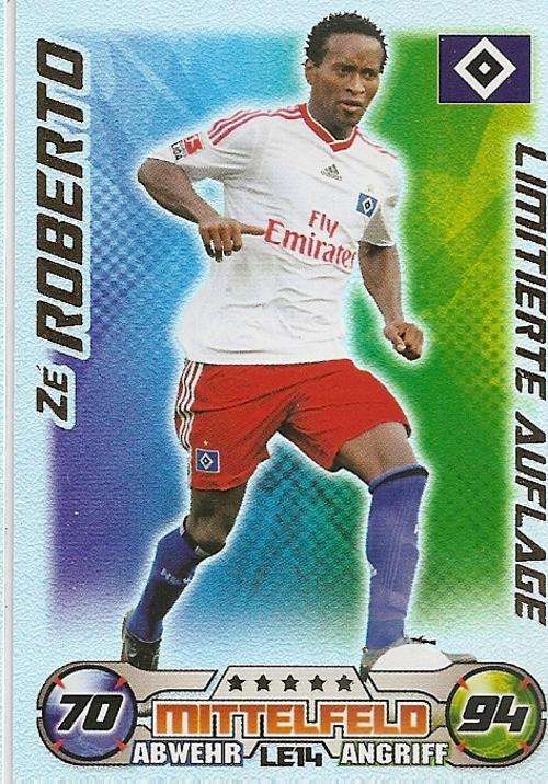 MATCH ATTAX 09/10 BUNDESLIGA - ZE ROBERTO "LIMITED EDITION" CARD L14