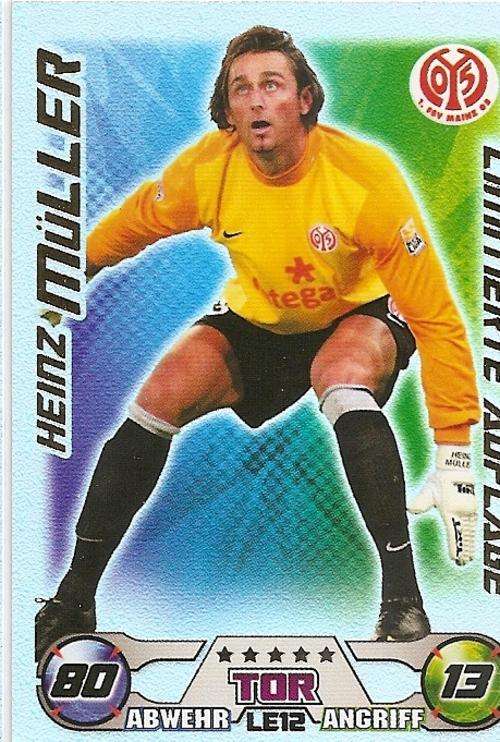 MATCH ATTAX 09/10 BUNDESLIGA - HEINZ MULLER "LIMITED EDITION" CARD L12