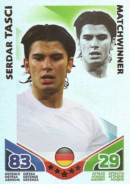 SEDAR TASCI - TOPPS MATCH ATTAX `FIFA WORLD CUP 2010` -  `MATCHWINNER` CARD - GERMAN VERSION