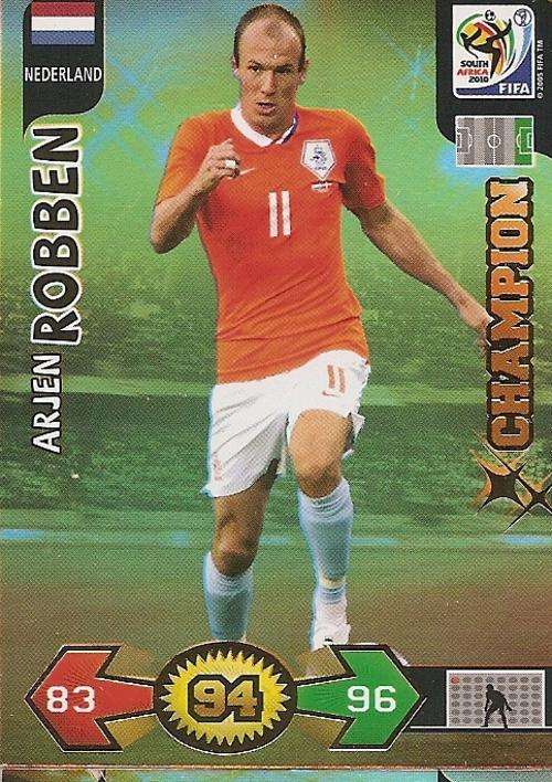 FIFA 2010 ADRENALYN XL - ARJEN ROBBEN "GOLD CHAMPION" CARD