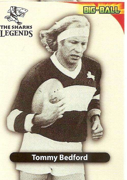 2010 BIG BALL RUGBY COLLECTION - TOMMY BEDFORD LEGEND CARD (TS39)