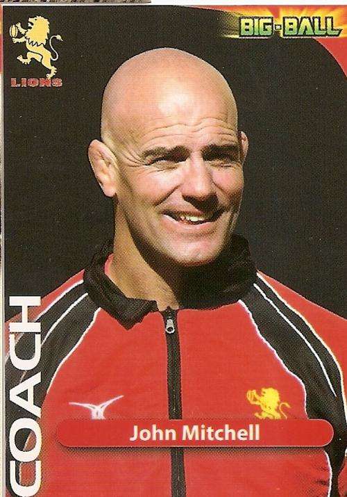 2010 BIG BALL RUGBY COLLECTION - JOHN MITCHELL COACH TRADING CARD GL39