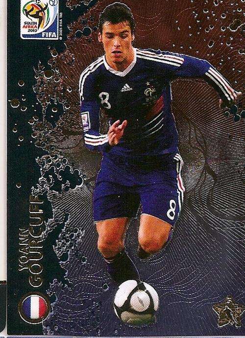 YOANN GOURCUFF - FIFA WORLD CUP 2010 ADRENALYN PREMIUM - RARE "METTALIZED" TRADING CARD
