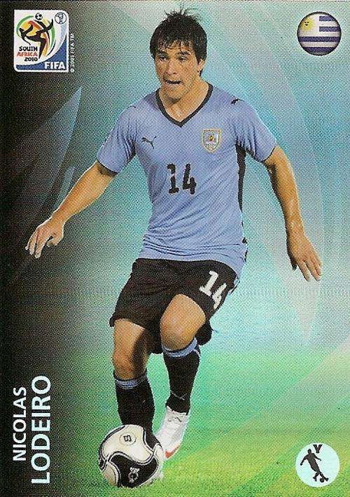 FIFA 2010 ADRENALYN PREMIUM - NICOLAS LODEIRO "RAINBOW FOIL" CARD