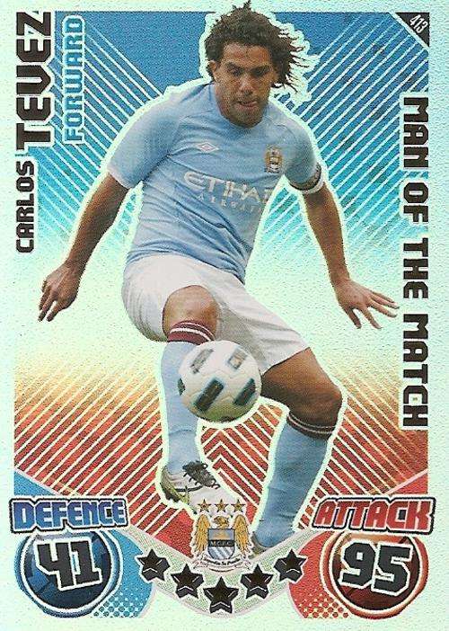 MATCH ATTAX 2010/11 - CARLOS TEVEZ M/MATCH CARD