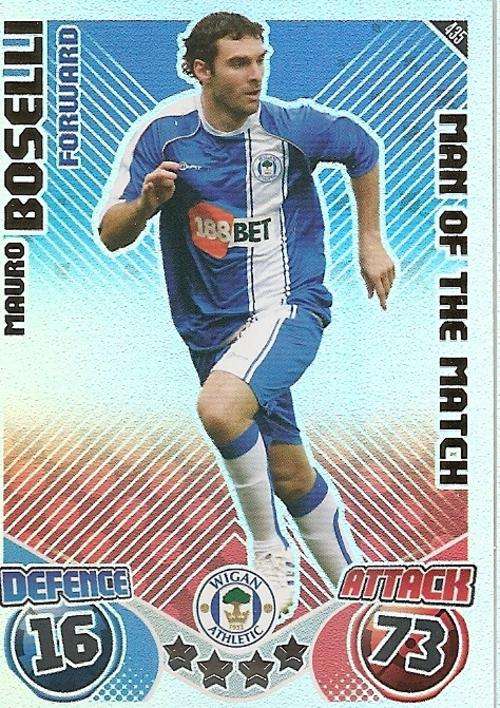 MATCH ATTAX 2010/11 - MAURO BOSELLI M/MATCH CARD