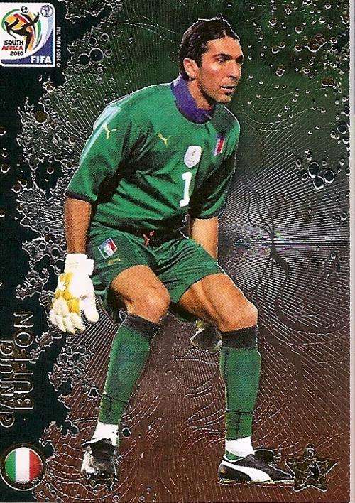GIANLUCA BUFFON - FIFA WORLD CUP 2010 ADRENALYN PREMIUM - RARE `METALLIZED` TRADING CARD