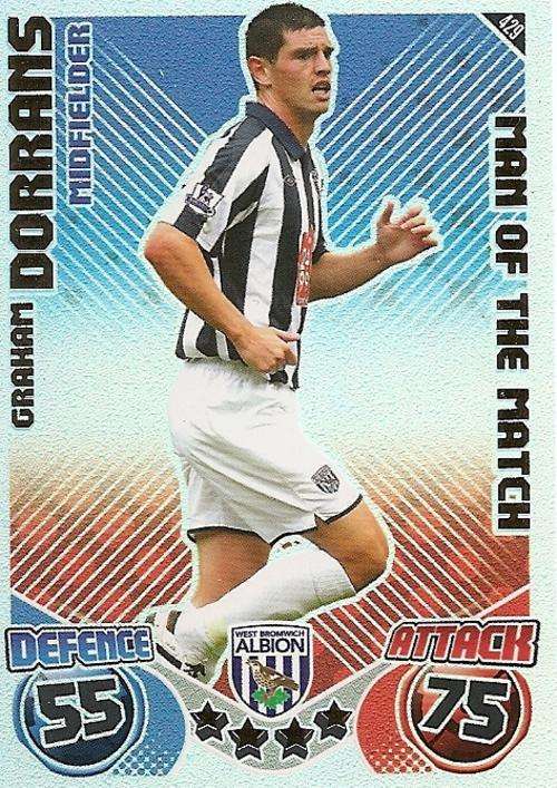 MATCH ATTAX 2010/11 - GRAHAM DORRANS M/MATCH CARD