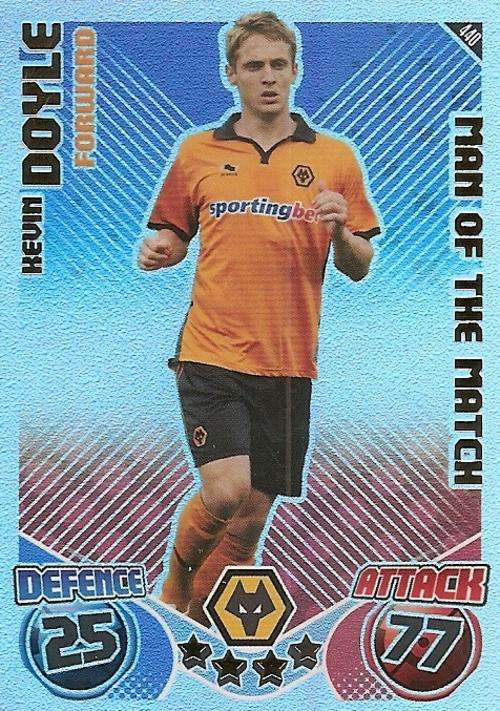 MATCH ATTAX 2010/11 KEVIN DOYLE M/MATCH CARD