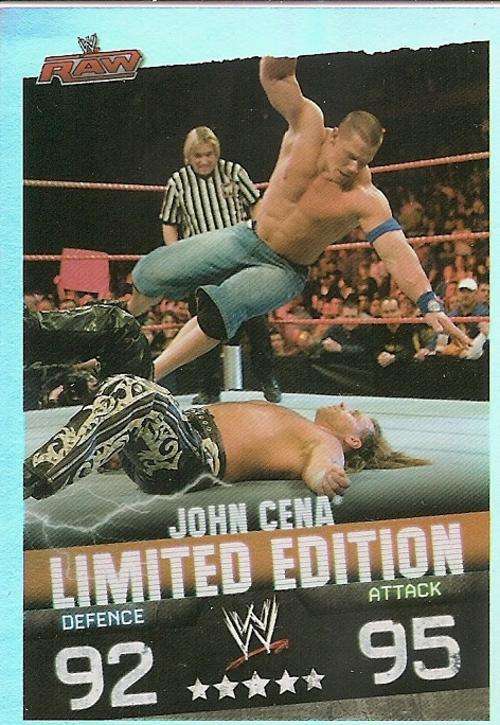 SLAM ATTAX EVOLUTION 2010 - JOHN CENA LIMITED EDITION CARD