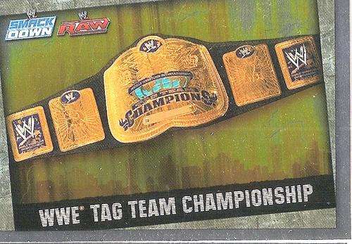SLAM ATTAX EVOLUTION 2010 - WWE TAG TEAM CHAMP. BELT CARD