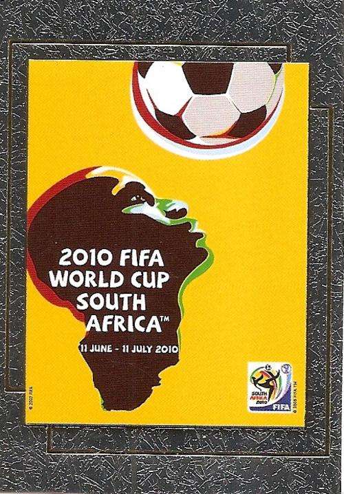 FIFA WORLD CUP 2010 `PREMIUM` COLLECTION - RARE WORLD CUP POSTER `METALLIZED TRADING CARD