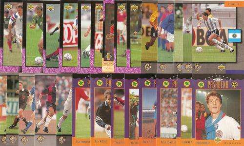 WORLD CUP 1994 USA  - COMPLETE SET OF "UD" INSERTS 1 to 30 - English/German Version