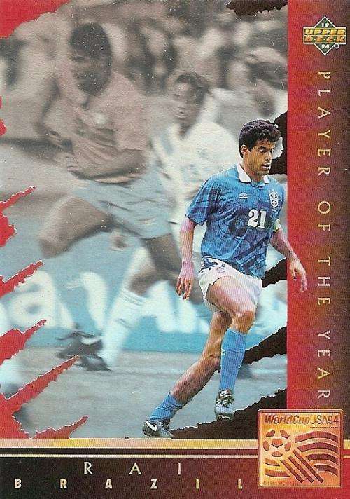 WORLD CUP 1994 USA - RAI "PLAYER OF THE YEAR" WC1 PLATINUM CARD - Eng/Germ, Eng/Ita