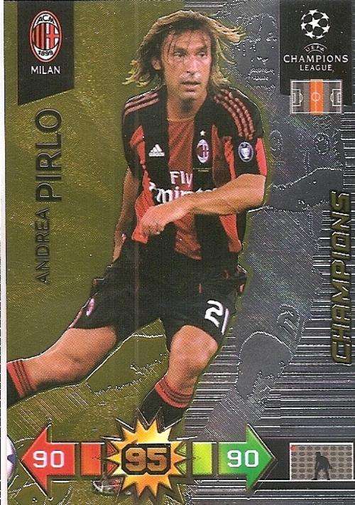 ANDREA PIRLO - CHAMPIONS LEAGUE 2010/2011 - GOLD "CHAMPION" TRADING  CARD