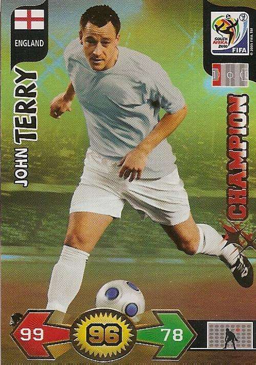 FIFA 2010 ADRENALYN XL - JOHN TERRY "GOLD CHAMPION" CARD - INTERNATIONAL VERSION