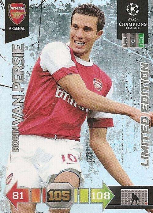 ROBIN VAN PERSIE - PANINI CHAMPIONS LEAGUE 2010/11 - RARE `LIMITED EDITION` CARD