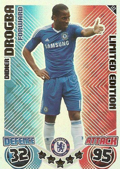 MATCH ATTAX 2010/11 - DIDIER DROGBA LIMITED EDITION CARD