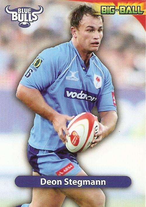 BIG BALL 2010 RUGBY COLLECTION - DEON STEGMANN BASE CARD BB08