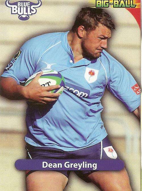 BIG BALL 2010 RUGBY COLLECTION - DEAN GREYLING BASE CARD BB07
