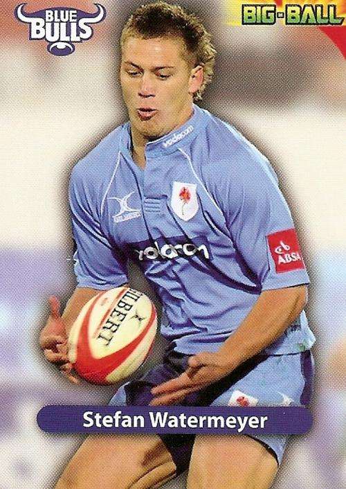 BIG BALL 2010 RUGBY COLLECTION - STEFAN WATERMEYER BASE TRADING CARD BB31