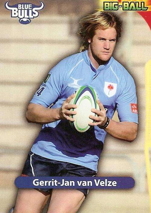 BIG BALL 2010 RUGBY COLLECTION - GERRIT JAN VAN VELZE BASE CARD BB19