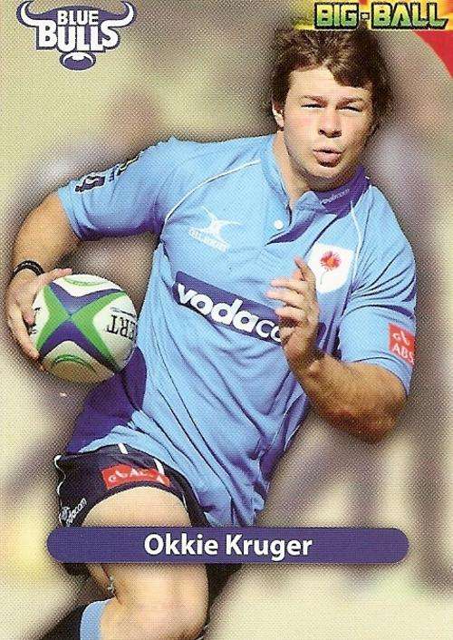 BIG BALL 2010 RUGBY COLLECTION - OKKIE KRUGER BASE CARD BB28