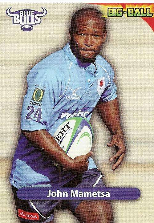 BIG BALL 2010 RUGBY COLLECTION - JOHN MAMETSA BASE CARD BB25