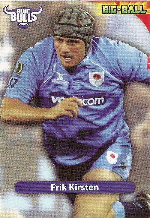 BIG BALL 2010 RUGBY COLLECTION - FRIK KIRSTEN BASE CARD BB16