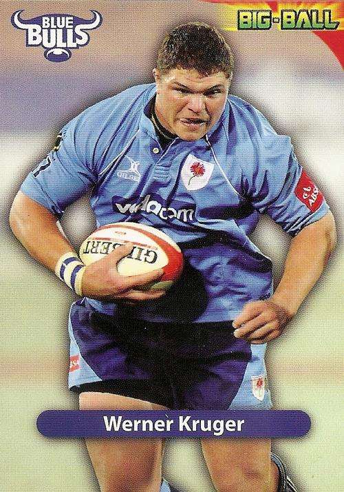 BIG BALL 2010 RUGBY COLLECTION - WERNER KRUGER BASE CARD BB35