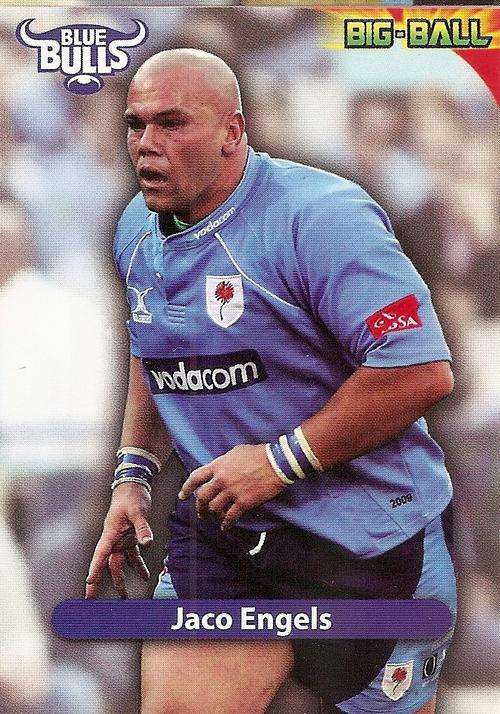 BIG BALL 2010 RUGBY COLLECTION - JACO ENGELS BASE CARD BB21